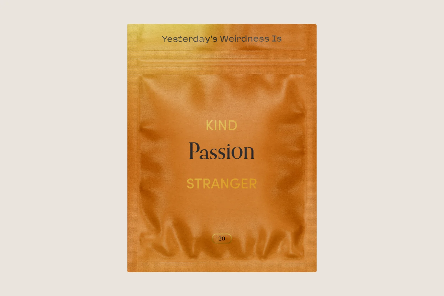 A Kind Stranger Passion magic mushroom gummies pack.