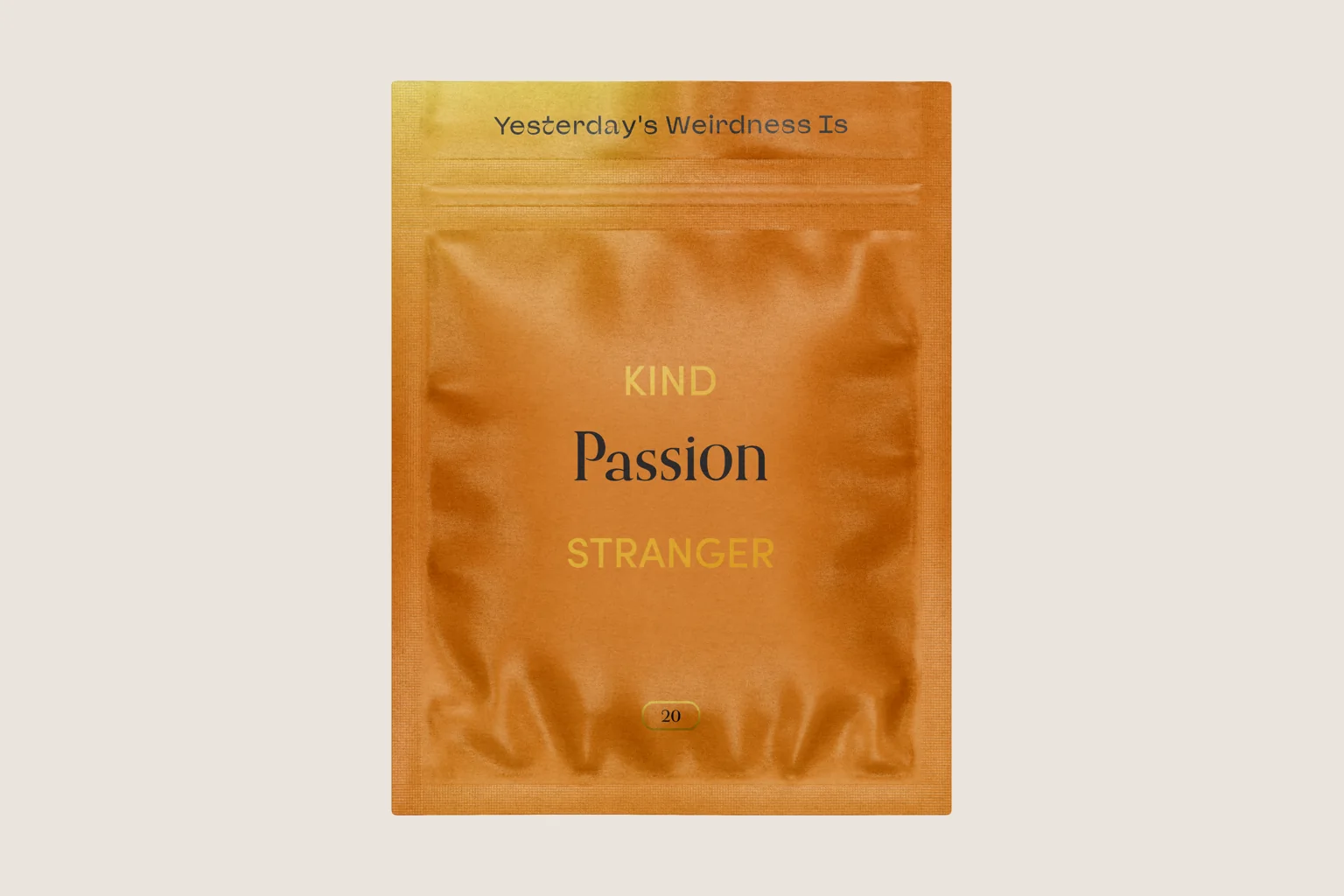 A Kind Stranger Passion magic mushroom gummies pack.
