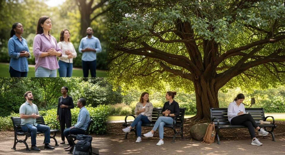 nature therapy, mental health, park mindfulness