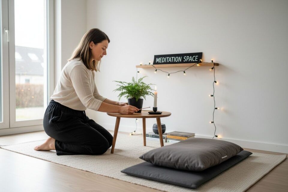 meditation space setup